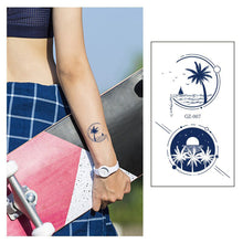 Load image into Gallery viewer, Small Fresh Herbal Tattoo Sticker Waterproof Long Lasting Tattoo Sticker Temporary Body Art Tattoo for Women Men