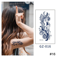 Load image into Gallery viewer, Small Fresh Herbal Tattoo Sticker Waterproof Long Lasting Tattoo Sticker Temporary Body Art Tattoo for Women Men