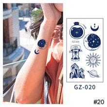 Load image into Gallery viewer, Small Fresh Herbal Tattoo Sticker Waterproof Long Lasting Tattoo Sticker Temporary Body Art Tattoo for Women Men