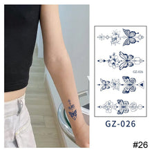 Load image into Gallery viewer, Small Fresh Herbal Tattoo Sticker Waterproof Long Lasting Tattoo Sticker Temporary Body Art Tattoo for Women Men