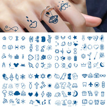 Load image into Gallery viewer, Small Pattern Herbal Tattoo Sticker Finger Cochlear Tattoo Sticker Waterproof Long Lasting Body Art Tattoo