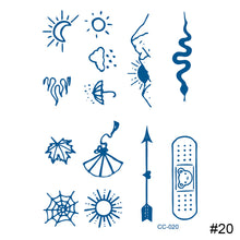 Load image into Gallery viewer, Small Pattern Herbal Tattoo Sticker Finger Cochlear Tattoo Sticker Waterproof Long Lasting Body Art Tattoo