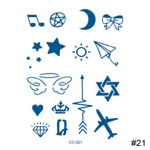 Load image into Gallery viewer, Small Pattern Herbal Tattoo Sticker Finger Cochlear Tattoo Sticker Waterproof Long Lasting Body Art Tattoo