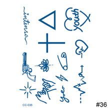 Load image into Gallery viewer, Small Pattern Herbal Tattoo Sticker Finger Cochlear Tattoo Sticker Waterproof Long Lasting Body Art Tattoo