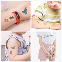 Load image into Gallery viewer, Cartoon Dinosaur Tattoo Sticker Cute Funny Waterproof Sweatproof Tattoo Sticker Temporary Body Art Tattoo for Boys