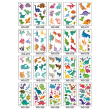 Load image into Gallery viewer, Cartoon Dinosaur Tattoo Sticker Cute Funny Waterproof Sweatproof Tattoo Sticker Temporary Body Art Tattoo for Boys