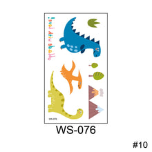 Load image into Gallery viewer, Cartoon Dinosaur Tattoo Sticker Cute Funny Waterproof Sweatproof Tattoo Sticker Temporary Body Art Tattoo for Boys