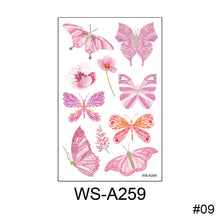 Load image into Gallery viewer, Children Cartoon Colorful Butterfly Tattoo Sticker Waterproof Sweatproof Cute Butterfly Tattoo Sticker Body Art Tattoo