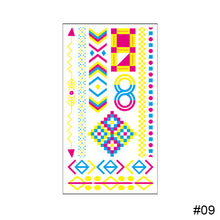 Load image into Gallery viewer, Creative Fluorescent Tattoo Sticker Waterproof Long Lasting Colorful Tattoo Stickers Fluorescent Body Art Tattoo