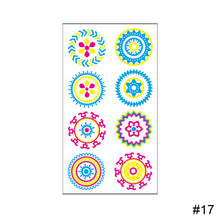 Load image into Gallery viewer, Creative Fluorescent Tattoo Sticker Waterproof Long Lasting Colorful Tattoo Stickers Fluorescent Body Art Tattoo