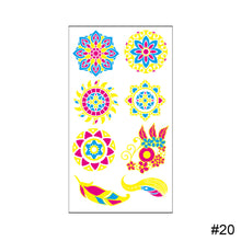 Load image into Gallery viewer, Creative Fluorescent Tattoo Sticker Waterproof Long Lasting Colorful Tattoo Stickers Fluorescent Body Art Tattoo