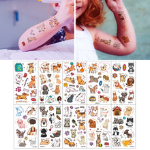 Load image into Gallery viewer, Cartoon Colorful Pet Tattoo Sticker Waterproof Sweatproof Cute Funny Pet Tattoo Sticker Body Art Tattoo for Kids