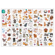 Load image into Gallery viewer, Cartoon Colorful Pet Tattoo Sticker Waterproof Sweatproof Cute Funny Pet Tattoo Sticker Body Art Tattoo for Kids