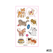 Load image into Gallery viewer, Cartoon Colorful Pet Tattoo Sticker Waterproof Sweatproof Cute Funny Pet Tattoo Sticker Body Art Tattoo for Kids