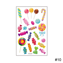 Load image into Gallery viewer, Children Cute Dessert Ice Cream Tattoo Sticker Waterproof Sweatproof Funny Tattoo Sticker Temporary Body Art Tattoo