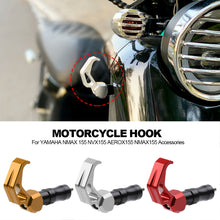 Load image into Gallery viewer, CNC Aluminum Motorcycle Helmet Hook Holder Cargo Hook Hook Luggage Bag Hanger Helmet Claw for YAMAHA NMAX 155 NVX155 AEROX155 NMAX155 Accessories