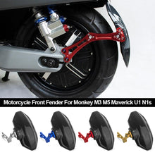 Load image into Gallery viewer, Universal Motorcycle Mudguard Rear Fender Extension Splash Pad CNC Aluminum Bracket Accessories For Monkey M3 M5 Maverick U1 N1s