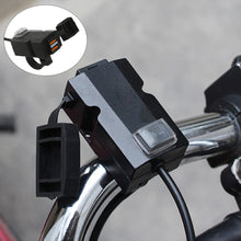 Load image into Gallery viewer, 12V-24V QC3.0/3.1A Dual USB Port Motorcycle Handlebar Charger Adapter Power Supply Socket Dustproof Waterproof