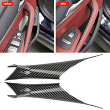 Load image into Gallery viewer, 2Pcs Car Interior Door Handle Pull Protective Covers ABS For BMW 3 4 5 Series F30 F35 525li 2018-2022