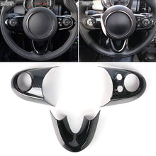 Load image into Gallery viewer, 3Pcs/Set Carbon Fiber Car Steering Wheel Trim Covers Accessories For BMW MINI Cooper F54 F55 F56 F57 F60 Steering Wheel Trim