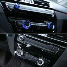 Load image into Gallery viewer, 3Pcs Audio Volume Air Condition Knob Control Button Circle Decoration Trim Ring Covers For BMW 1 2 3 3GT 4 Series X1