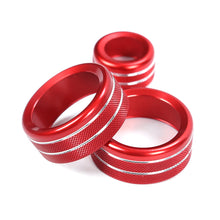 Load image into Gallery viewer, 3Pcs Audio Volume Air Condition Knob Control Button Circle Decoration Trim Ring Covers For BMW 1 2 3 3GT 4 Series X1