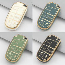 Load image into Gallery viewer, TPU Car Key Case Cover Fob For Jeep For Dodge Ram 1500 Journey Charger Dart Challenger Grand Cherokee Renegade Fiat Chrysler 300C