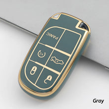 Load image into Gallery viewer, TPU Car Key Case Cover Fob For Jeep For Dodge Ram 1500 Journey Charger Dart Challenger Grand Cherokee Renegade Fiat Chrysler 300C