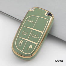 Load image into Gallery viewer, TPU Car Key Case Cover Fob For Jeep For Dodge Ram 1500 Journey Charger Dart Challenger Grand Cherokee Renegade Fiat Chrysler 300C