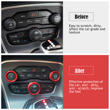 Load image into Gallery viewer, For Dodge Challenger Charger Accessories 2015-2020 Car Air Conditioning Volume Radio Button Knob Cover Aluminum Decorative Ring