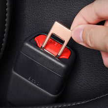 Load image into Gallery viewer, Car Safety Seat Belt Lock Buckle Head Clip Universal Hidden Metal SeatBelt Plug Alarm Canceler Stopper Interior Accessories