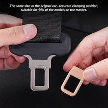 Load image into Gallery viewer, Car Safety Seat Belt Lock Buckle Head Clip Universal Hidden Metal SeatBelt Plug Alarm Canceler Stopper Interior Accessories