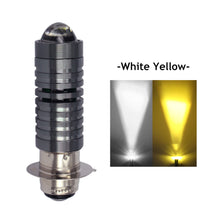 Load image into Gallery viewer, Universal 12V-80V 2000LM Dual Color Headlight Bulbs P15D H6 PX15D LED Motorcycle Hight H6 Scooter Motobike Head Lamp