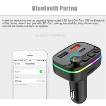 Load image into Gallery viewer, P3 Car Bluetooth 5.0 FM Transmitter Audio Receiver Auto MP3 Player PD20W Type-C 2USB Fast Charger Car Electronics Accessories