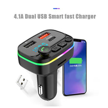 Load image into Gallery viewer, P3 Car Bluetooth 5.0 FM Transmitter Audio Receiver Auto MP3 Player PD20W Type-C 2USB Fast Charger Car Electronics Accessories
