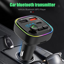Load image into Gallery viewer, P4 Car Bluetooth 5.0 FM Transmitter Audio Receiver Auto MP3 Player PD20W Type-C 2USB Fast Charger Car Electronics Accessories