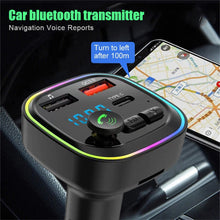 Load image into Gallery viewer, P4 Car Bluetooth 5.0 FM Transmitter Audio Receiver Auto MP3 Player PD20W Type-C 2USB Fast Charger Car Electronics Accessories