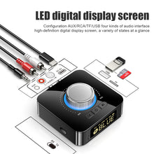 Load image into Gallery viewer, Bluetooth 5.0 Receiver Transmitter Stereo AUX 3.5mm Jack RCA Handsfree Call TF U-Disk Play Wireless Audio Adapter For TV PC Car