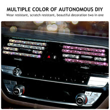 Load image into Gallery viewer, 1Pc Diamond Car Air Conditioner Outlet Decorative Strips Universal U Shape Clip Rhinestones Grille Sticker Auto Interior Accessories