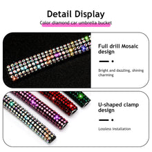 Load image into Gallery viewer, 1Pc Diamond Car Air Conditioner Outlet Decorative Strips Universal U Shape Clip Rhinestones Grille Sticker Auto Interior Accessories
