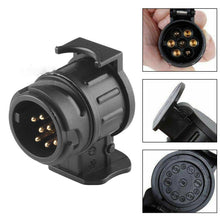 Load image into Gallery viewer, 13 To 7 Pin Plug Adapter Durable Trailer Connector 12V Towbar Towing Waterproof Plugs Socket Adapter Protect Connections RV Accessories