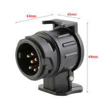 Load image into Gallery viewer, 13 To 7 Pin Plug Adapter Durable Trailer Connector 12V Towbar Towing Waterproof Plugs Socket Adapter Protect Connections RV Accessories