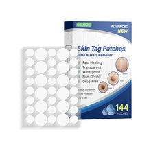Load image into Gallery viewer, 144pcs Wart Treatment Stickers Skin Tag Remover Patches Treatments Hydrocolloid Gel Acne Warts Invisible Skin Care