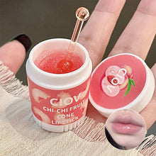 Load image into Gallery viewer, Jelly Peach Lip Balm Lips Care Sleeping Mask Hydrated Lip Repair Nourish Moisturizing Colorless Cute Sweet Lipstick Makeup