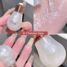 Load image into Gallery viewer, Moisturizing Liquid Lip Plumping Lip Gloss Pearl Light Shining Glitter Lipstick Makeup Shimmer Pink Mineral Lip Oil Makeup Cosmetics
