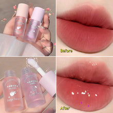 Load image into Gallery viewer, Lip Oil Transparent Lip Gloss Moisturizing Lip Balm Primer Colorless Lip Gloss Lipstick Base Fragrance Non-sticky Moisturizes