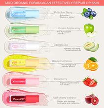 Load image into Gallery viewer, Fruit Lip Gloss Temperature Color Changing Mirror Lip Oil Plumping Moisturizing Reducing Lip Lines Waterproof Lip Balm Cosmetics