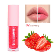 Load image into Gallery viewer, Fruit Lip Gloss Temperature Color Changing Mirror Lip Oil Plumping Moisturizing Reducing Lip Lines Waterproof Lip Balm Cosmetics