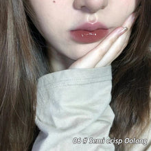 Load image into Gallery viewer, Moisturizing Mirror Tea Red Brown Crystal Lip Balm Jelly Lipstick Water Light Solid Lip Glaze Red Lip Gloss Makeup Cosmetics