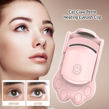 Load image into Gallery viewer, Cute Temperature Control Cat Claw Eyelashes Curler Designs Long Lasting Professional Women Makeup Accessories Eye Lash Curler